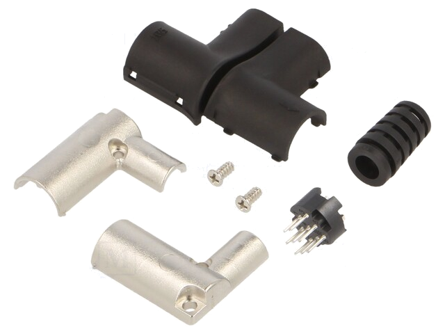 Connector: rond; stekker; HR12; mannelijk; PIN: 8; ingedrukt; 2A Connector: rond; stekker; HR12; mannelijk; PIN: 8; ingedrukt; 2A